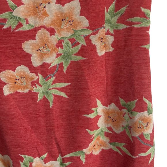 Vintage Tommy Bahama Women's 100% Silk Sun Dress Size 10 Floral Lined Hawaiian - Picture 7 of 10